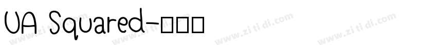 UA Squared字体转换